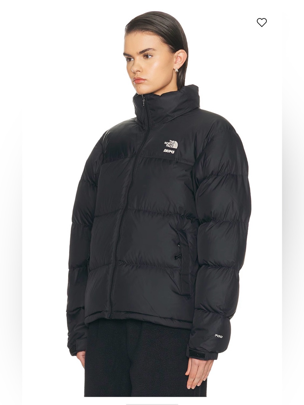 The Northface x SKIMS 1996 Nuptse Jacket. NWT SZ small. Onyx - Picture 2 of 8